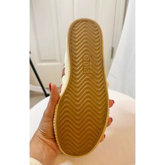 Gola Vegan Canvas Lace-Up Sneakers Tennis Mark Cox Chalk Pink Women's Size 9 - Picture 10 of 10